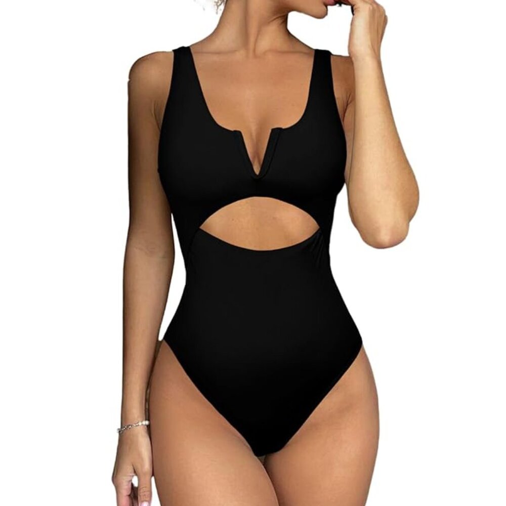 Meyeeka Women's One Piece Swimsuits Tummy Control Bathing Suit for Women